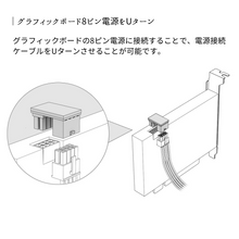 画像をギャラリービューアに読み込む, エアリア 世田谷電器 上北沢＆下北沢 Shiro VGA グラフィック 8pin 電源 180度 方向変換 上向き 下向き セット デスクトップ AR-VGA8PUD-WH
