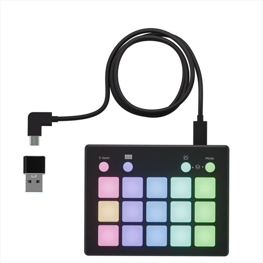 エアリア 15 KEY's ENHANCER ショートカットキー 15キー USB接続 TypeC 動画 画像 編集 SD-PAD15