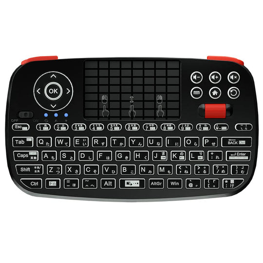 エアリア ミニ ワイヤレス 無線 小型 キーボード Bluetooth 2.4G ワイヤレス TypeC 変換付属 タッチパッド PC スマートフォン対応 SD-PKB-24BT