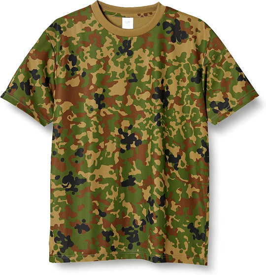 F-STYLE 自衛隊迷彩柄 UVカット吸汗速乾Tシャツ 野戦用旭日旗ワッペン刺繍付　F-SD020767-002　自衛隊迷彩/M