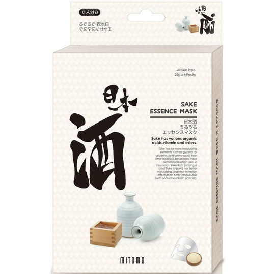 MITOMO 日本製日本酒シートマスク/6枚入り/美容液/スキンケア 潤いマスクパック
