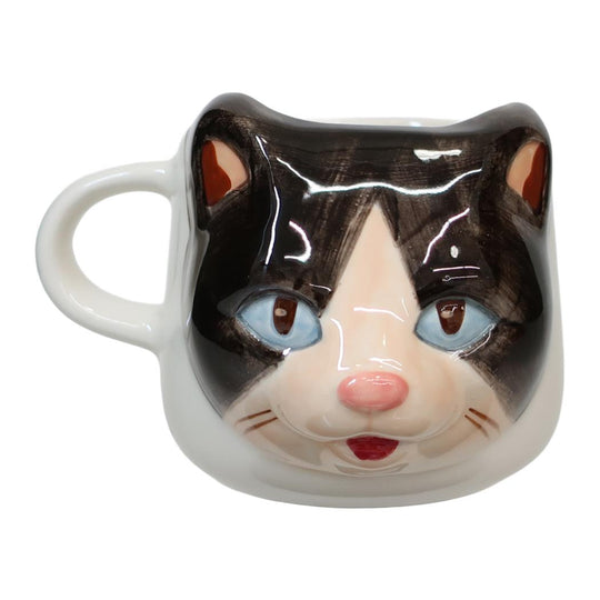 トモ・コーポレーション(Tomo Corporation) マグカップ アニマル 280ml ハチワレネコ コーヒーカップ/ティーカップ/猫柄/アニマル/陶器食器/カフェ風