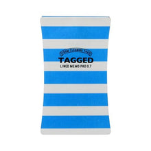 画像をギャラリービューアに読み込む, TAGGED(タグド) TAGGED MEMO PAD (S) ボーダー01(ブルー)
