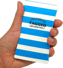 画像をギャラリービューアに読み込む, TAGGED(タグド) TAGGED MEMO PAD (S) ボーダー01(ブルー)

