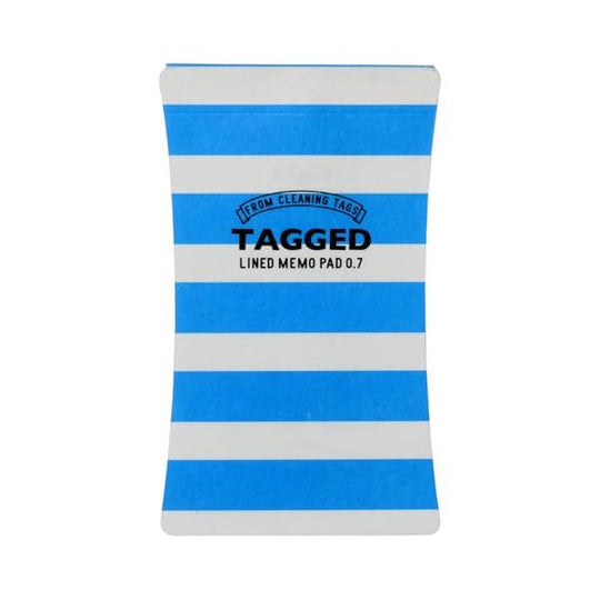 TAGGED(タグド) TAGGED MEMO PAD (L) ボーダー01(ブルー)