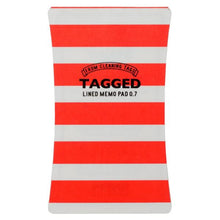 画像をギャラリービューアに読み込む, TAGGED(タグド) TAGGED MEMO PAD (L) ボーダー02(レッド)
