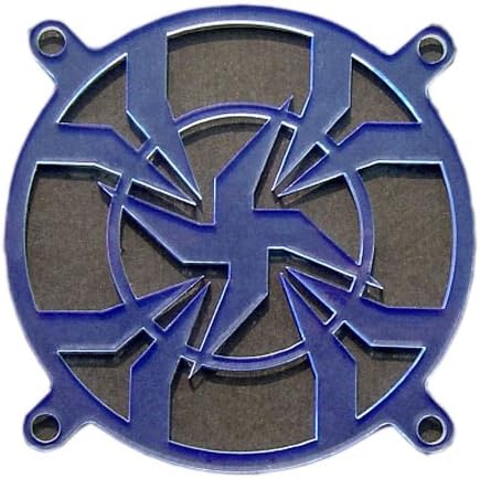Bitspower 80mm レーザーカット UVリアクティブ ファングリル  Axe BP-80UVFG-BL-24