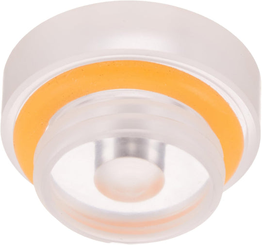 Bitspower G1/4インチ スレッド用 クリスタル ストップフィッティング 5mm LEDホール/UVオレンジOリング付き