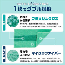 画像をギャラリービューアに読み込む, レック 激落ちくん壁用クロス ブラッシュ&amp;マイクロ素材 3枚入
