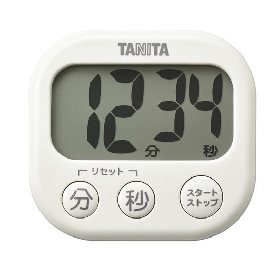 デジタルタイマー 抗菌でか見えタイマー アイボリーTD-429-IV