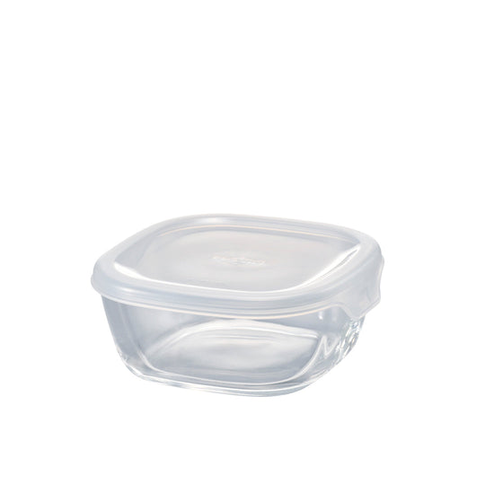 HARIO(ハリオ) 日本製 耐熱ガラス製 保存容器・角 250ml BUONO kitchen KST-25-TW クリア