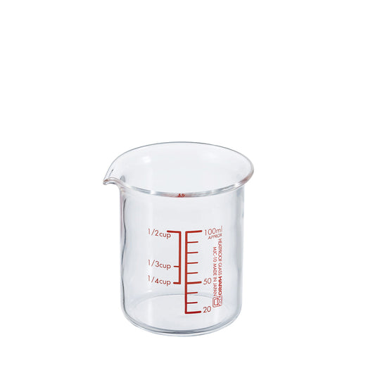 HARIO(ハリオ) 日本製 耐熱ガラス製 メジャーカップ 100ml MJC-10-R-BK