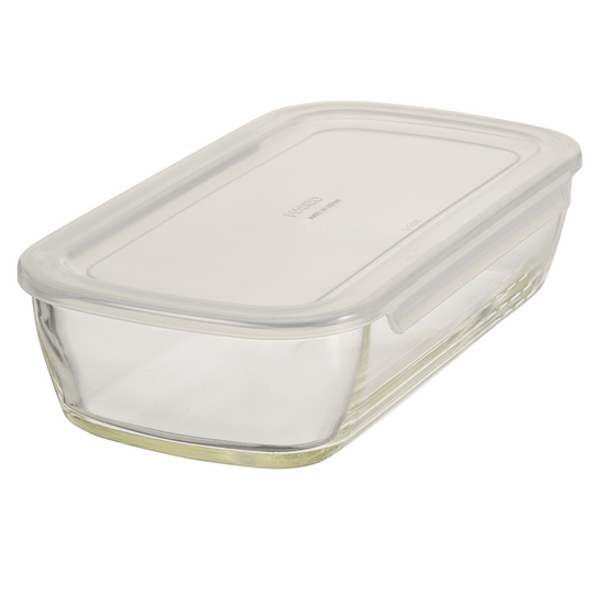 HARIO(ハリオ) 日本製 耐熱ガラス製 保存容器 角 900ml BUONO kitchen KSTL-90-TW クリア