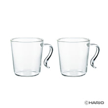画像をギャラリービューアに読み込む, HARIO(ハリオ) 耐熱スタッキングマグ 2個セット 300ml コーヒー/ティー/グラス/電子レンジ・食洗機OK/耐熱ガラス/日本製/SRMS-2024
