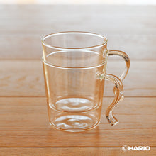 画像をギャラリービューアに読み込む, HARIO(ハリオ) 耐熱スタッキングマグ 2個セット 300ml コーヒー/ティー/グラス/電子レンジ・食洗機OK/耐熱ガラス/日本製/SRMS-2024
