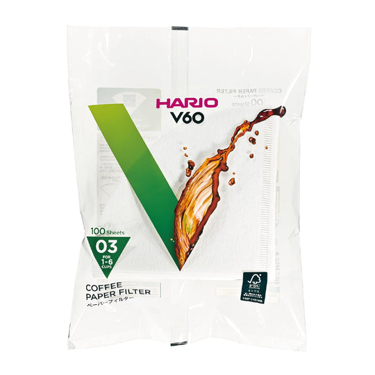 Ｖ60用ペーパーフィルター03Ｗ 1～6杯用 100枚入