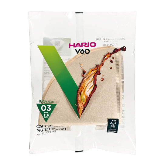 Ｖ60用ペーパーフィルター03Ｍ 1～6杯用 100枚入