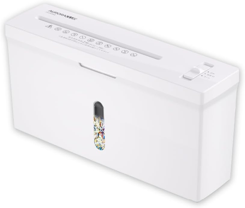 オーロラ 卓上シュレッダー ホワイト DS250MQ