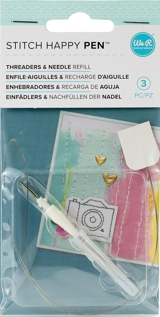 We R Memory Keepers Accessory - WR - Stitch Happy - Threaders and Needle Refill (3 Piece) 660486