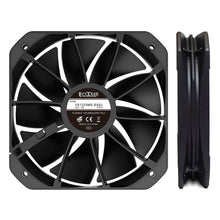 画像をギャラリービューアに読み込む, PCCooler 130mmケースファン K4-BK / K6-BK対応デュアルファンキット 400~1600rpm「F3-P130-BK」120mm互換
