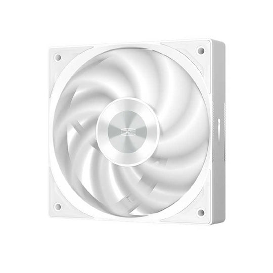 CPS ハイエンドファン「F5R120-WH」3モード搭載スピードコントローラー 流体軸受ベアリング採用 低騒音 低摩擦 長寿命