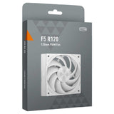 CPS ハイエンドファン「F5R120-WH」3モード搭載スピードコントローラー 流体軸受ベアリング採用 低騒音 低摩擦 長寿命
