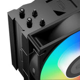 CPS CPUクーラー 「RT400-ARGB-BK」全高148mm ナローフィン・オフセットデザイン 直感的なインストール