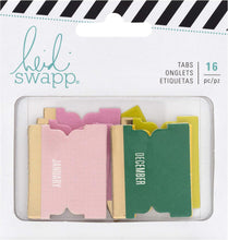 画像をギャラリービューアに読み込む, Heidi Swapp (ハイディスワップ) Embellishment - HS - Color Fresh - Memory Planner - Tabs (16 Piece) 314403
