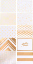 画像をギャラリービューアに読み込む, Boxed Cards - AC - Cards and Envelopes - 4 x 6 - Golden - Gold Foil (80 Piece) 369622

