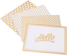 画像をギャラリービューアに読み込む, Boxed Cards - AC - Cards and Envelopes - 4 x 6 - Golden - Gold Foil (80 Piece) 369622
