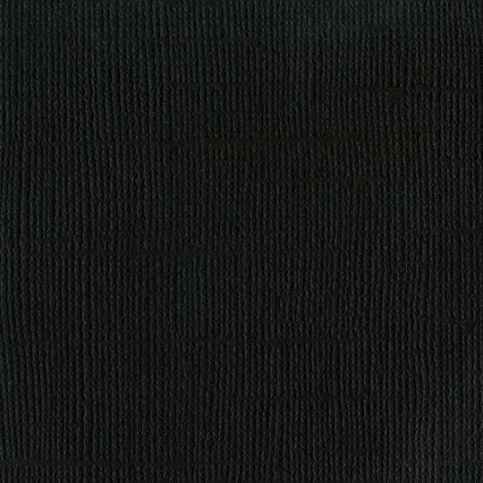 Bazzill (バジル)  Canvas Texture Cardstock - BZ - Mono - 12 x 12 - Raven 309246