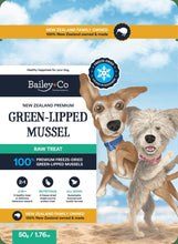 画像をギャラリービューアに読み込む, Bailey+Co フリーズドライ 丸ごと緑イ貝 - 犬用 50g
