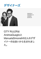 LEXON (レクソン) CITY RULER アルミニウム製　20cm定規 ものさし　スリークルーラー ‎LD135