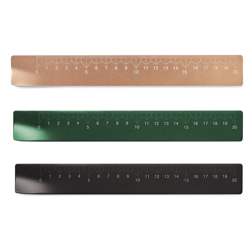 LEXON (レクソン) CITY RULER アルミニウム製　20cm定規 ものさし　スリークルーラー ‎LD135