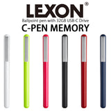 LEXON（レクソン）C-PEN USB-Cフラッシュメモリ搭載ブラックインクボールペン