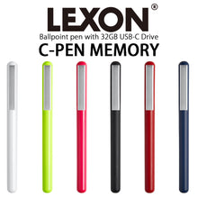 画像をギャラリービューアに読み込む, LEXON（レクソン）C-PEN USB-Cフラッシュメモリ搭載ブラックインクボールペン
